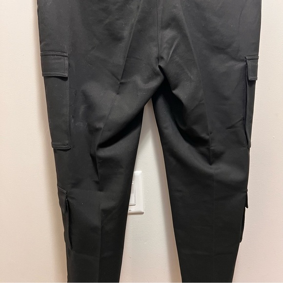 St John Black Cropped Cargo Pants Size 12 - Picture 6 of 13